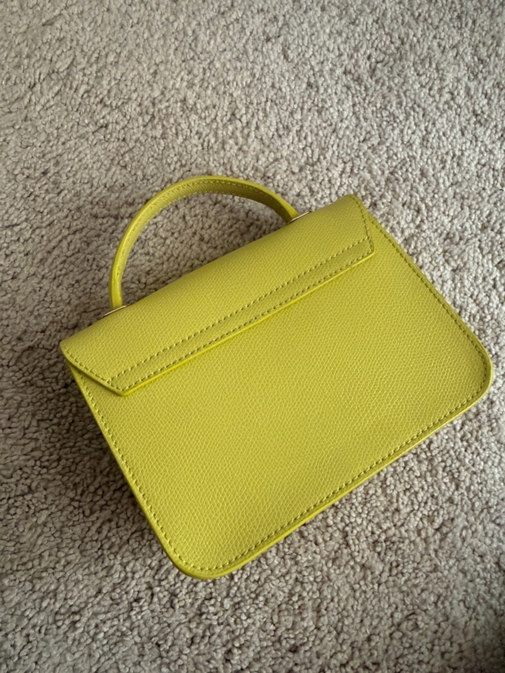 Furla Lime Mini Top-Handle Bag with Gold Hardware - Picture 2 of 3